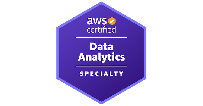 AWS Certified Data Analytics Specialty badge