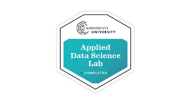 WorldQuant University Applied Data Science Lab badge